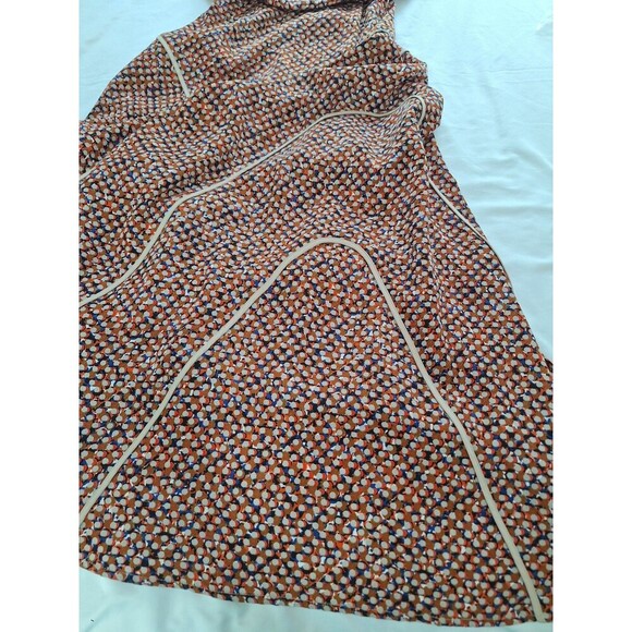 Sachin + Babi Strapless Dot Maxi Blue Tan Dress Size 6 - Picture 5 of 7